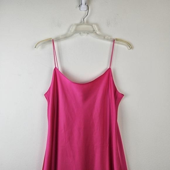 J. CREW NEON FUCHSIA LUSTER CHARMEUSE GWYNETH SLIP DRESS SZ 4 NWT - Picture 6 of 10